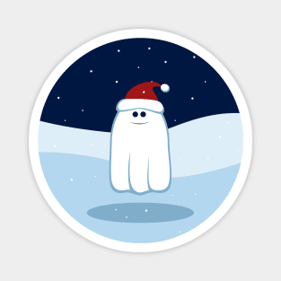 Cute Christmas Ghost Magnet